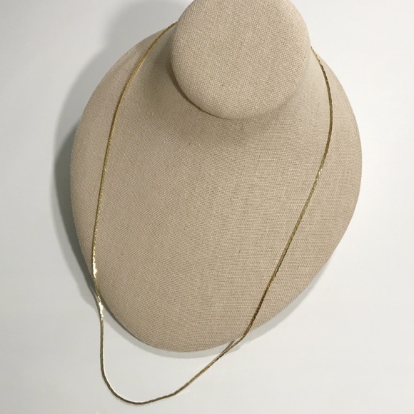 Vintage Lisner Signed Gold Tone Serpentine Slinky Snake Chain Necklace 24" - Picture 3 of 9